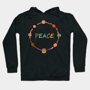 Group of People Holding Hands Peace Hoodie